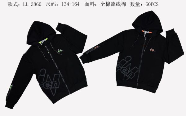 Boys' Lightweight Zip Hoodie LL3860