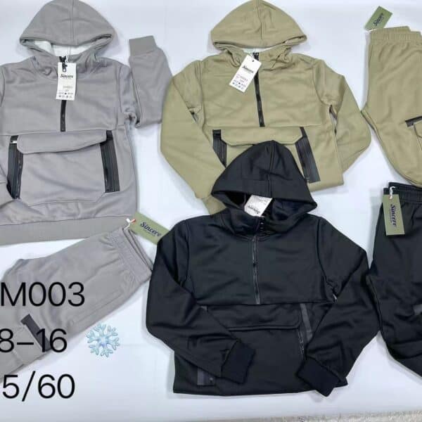 Kids' 2-piece hoodie and jogger set in various colors for boys.