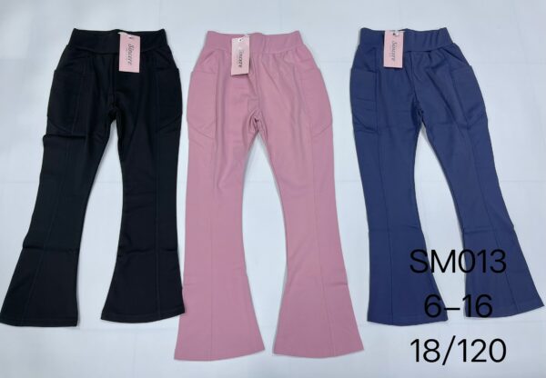 Girls' Brushed Pants SM013