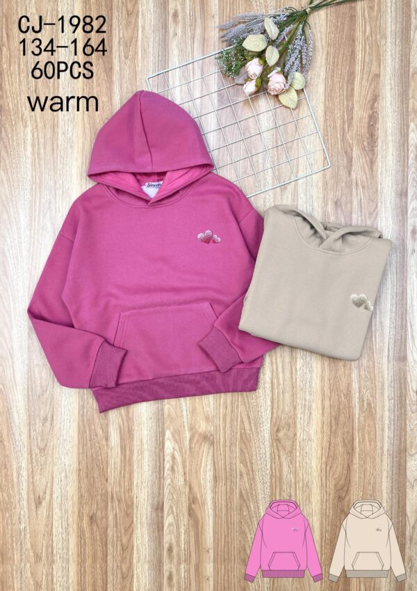 Girls' Warm Hoodie CJ1982